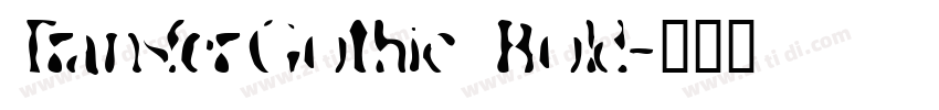 TransferGothic Bold字体转换